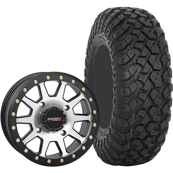 System 3 Off-Road 15x7, 4 / 137, 5+2 SB-3 Wheel And 32x10R-15 RT320 Tire Kit