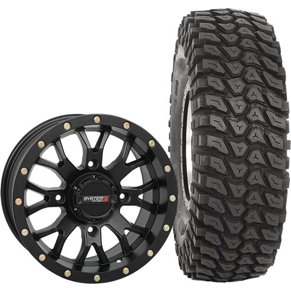System 3 Off-Road 15x7, 4 / 137, 6+1 ST-3 Wheel And 32x10R-15 XCR350 Tire Kit