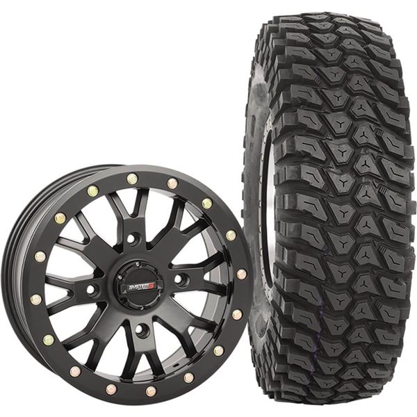 System 3 Off-Road 15x7, 4 / 137, 6+1 SB-4 Wheel And 32x10R-15 XCR350 Tire Kit