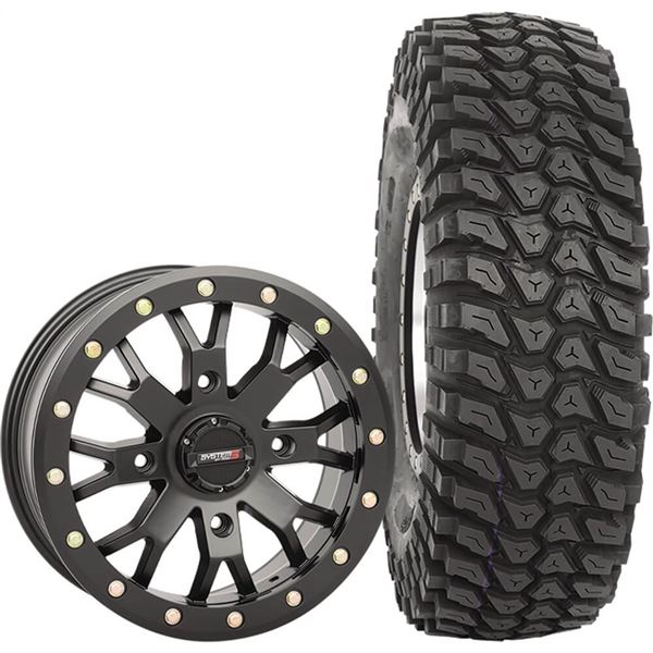System 3 Off-Road 15x7, 4 / 137, 6+1 SB-4 Wheel And 35x10R-15 XCR350 Tire Kit