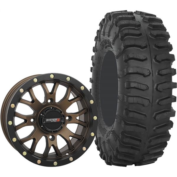 System 3 Off-Road 14x7, 4 / 156, 5+2 ST-3 Wheel And 32x10R-14 XT300 Tire Kit