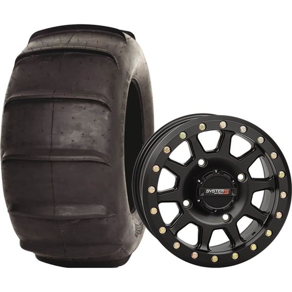 System 3 Off-Road 15x10, 4 / 137, 5+5 SB-3 Wheel And 31x13-15 DS340 Rear Tire Kit