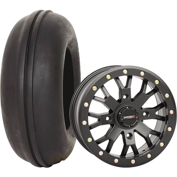 System 3 Off-Road 15x7, 4 / 156, 6+1 SB-4 Wheel And 31x11-15 DS340 Front Tire Kit