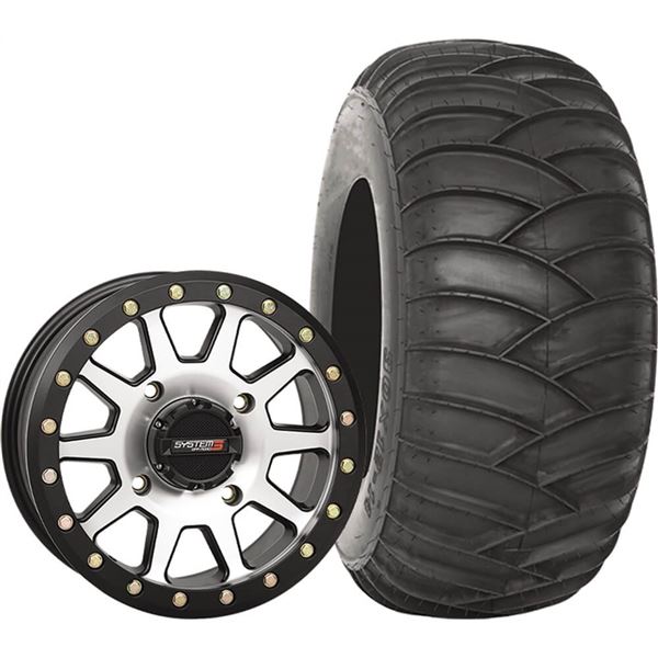 System 3 Off-Road 14x10, 4 / 137, 5+5 SB-3 Wheel And 30x12-14 SS360 Rear Tire Kit
