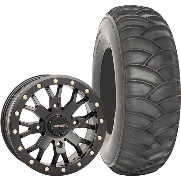 System 3 Off-Road 15x7, 4 / 137, 4+3 SB-4 Wheel And 32x10-15 SS360 Front Tire Kit