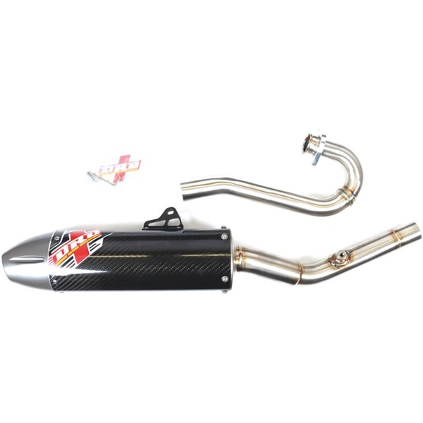 Dr D Carbon Fiber Race Style Complete Exhaust System For Kawasaki KX450F