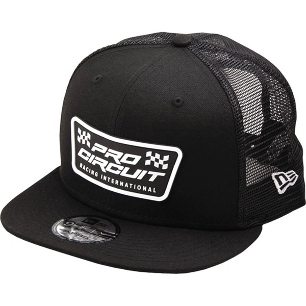 Pro Circuit Checkered Flag Patch Snapback Trucker Hat | ChapMoto.com