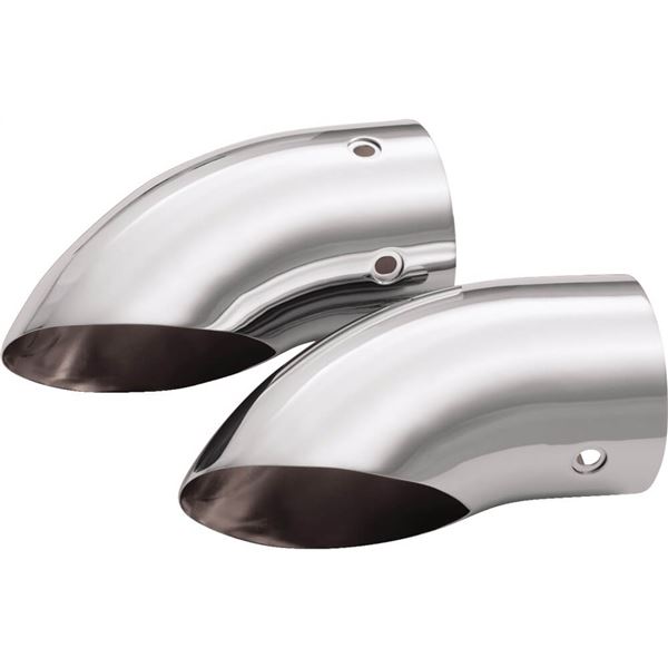 Show Chrome Turndown Exhaust Tips For Honda GL1800 Goldwing