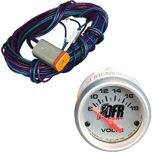 Dragonfire Racing Universal Volt Meter Gauge Kit