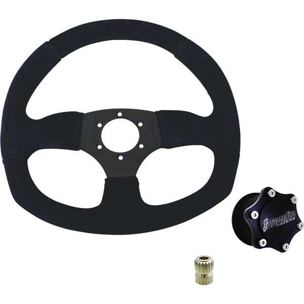 Dragonfire Racing Vinyl D Quick Release Steering Wheel Kit