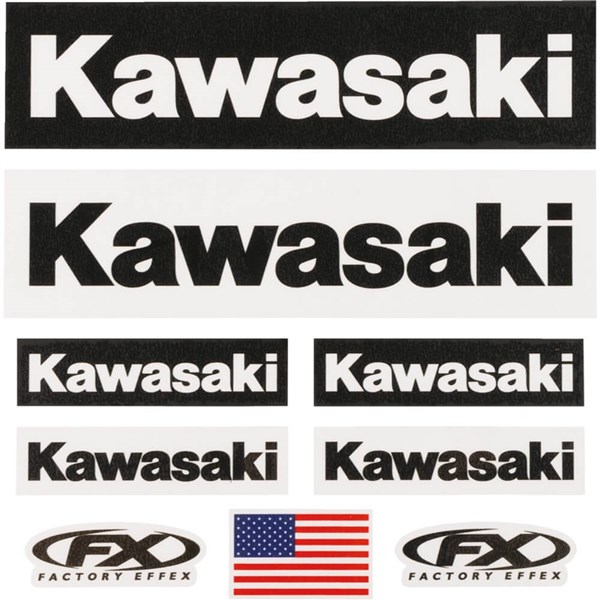 Factory Effex Kawasaki Jersey Iron-On Kit