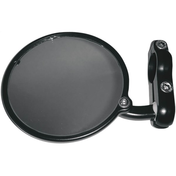 CRG Hindsight Bar End Mirror - Round - Black - Left
