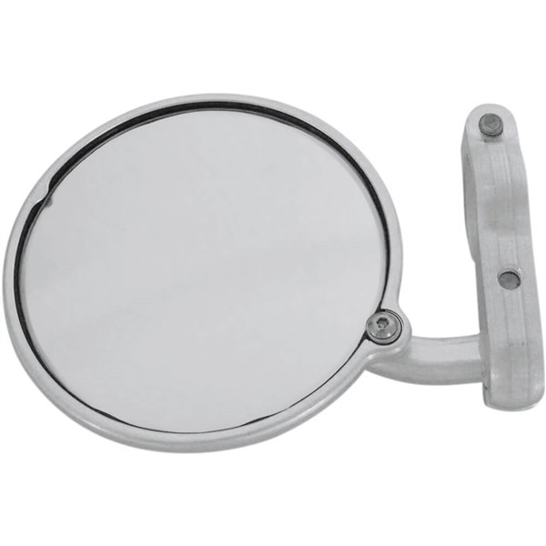 CRG Hindsight Bar End Mirror - Round - Silver - Left