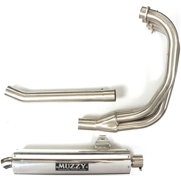 Muzzys Round Stainless Exhaust System For Kawasaki Ninja ZX750