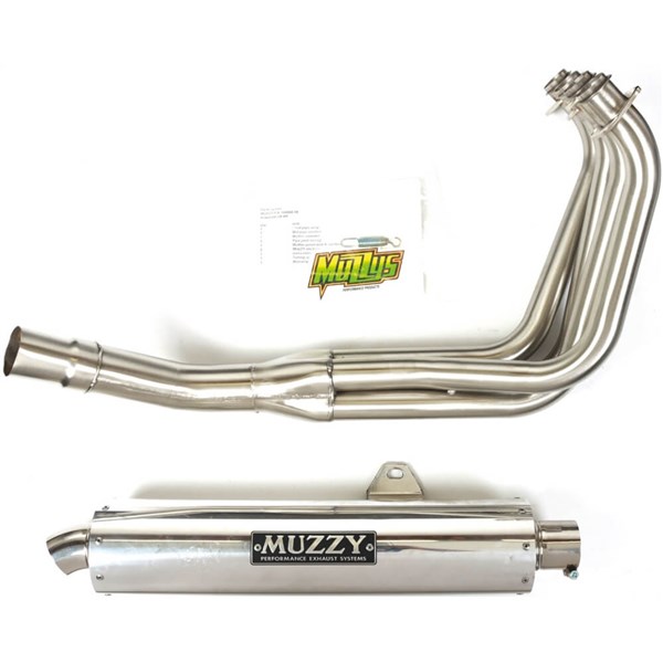 Muzzys Round Stainless Exhaust System For Kawasaki ZX-6R 