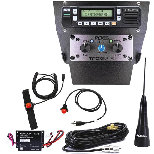 PCI Trax Plus / Kenwood NX-1700 2-Seat Communications Kit For Polaris RZR Pro