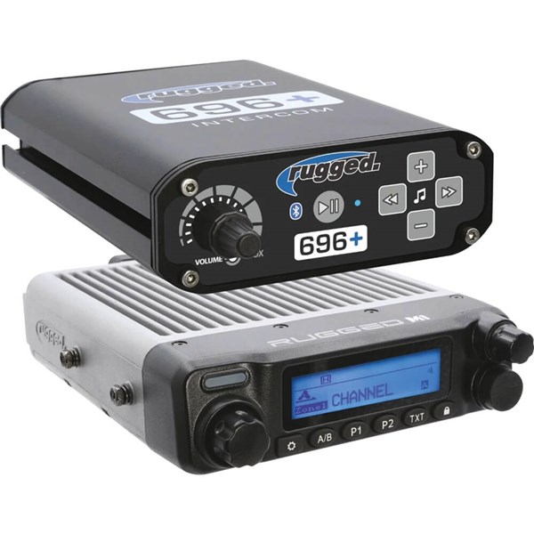 Rugged Radios 696 Plus 4 Person Complete Communication System With Helmet Kits