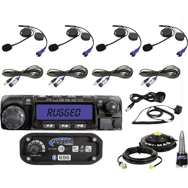Rugged Radios RRP696 4 Seat With 60Watt Radio And Helmet