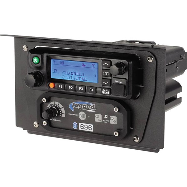 Rugged Radios RM60 / RM50 / RM45 Radio and Intercom Mount For Polaris RZR XP100