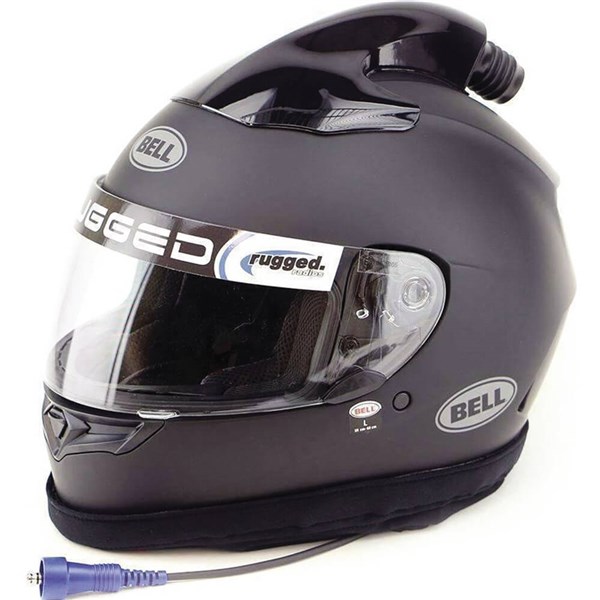 Rugged Radios Bell Qualifier Top Air Pumper Wired Full Face Helmet