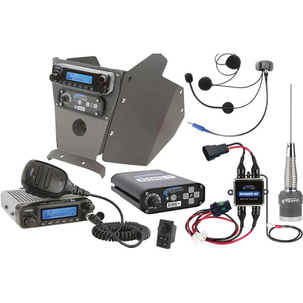 Rugged Radios Can-Am Maverick X3 Complete 696 PLUS / M1 Dash Mount Communication Kit