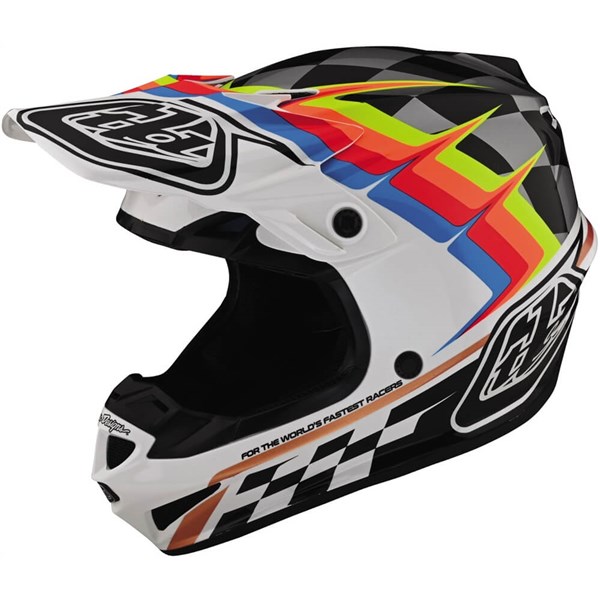 Troy Lee Designs SE4 Polyacrylite Warped Helmet