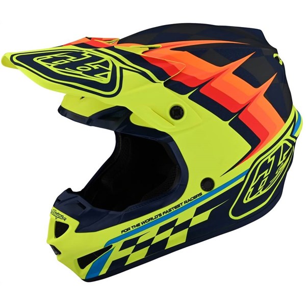 Troy Lee Designs SE4 Polyacrylite Warped Youth Helmet