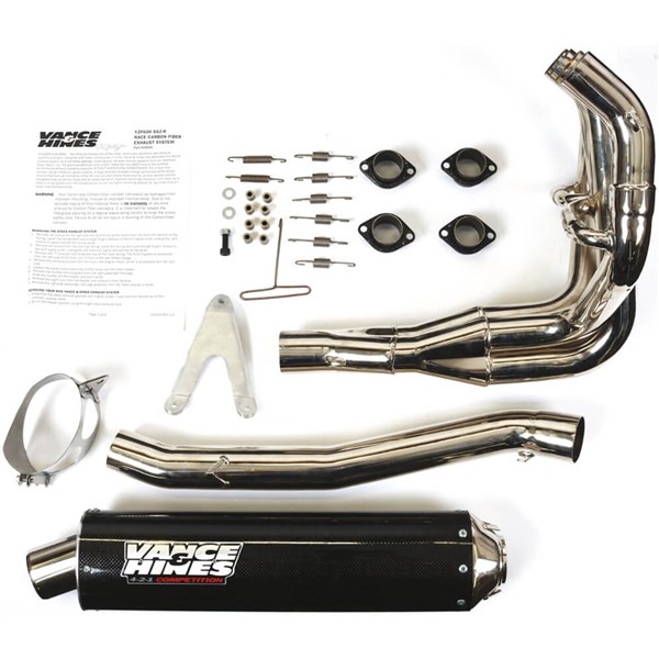 Vance And Hines SS2-R Carbon Fiber Complete Exhaust System For Yamaha YZF600