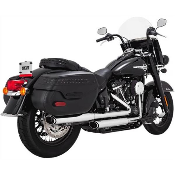 Vance And Hines Twin Slash Oval Slip-On Exhaust System