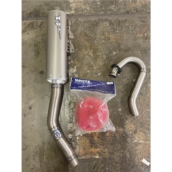 White Brothers Aluminum Race Complete Exhaust System For Yamaha YZ450F