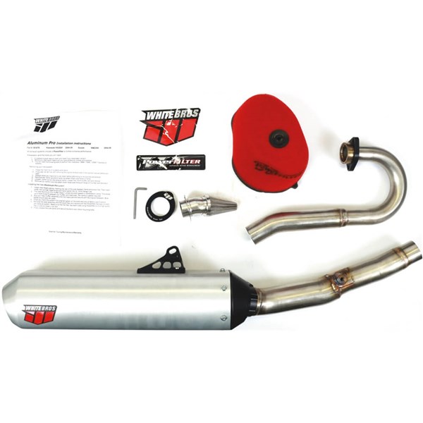 White Brothers Aluminum Pro Complete Exhaust System For KX250F / RMX250