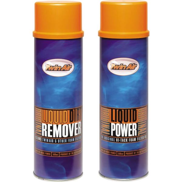 Twin Air Liquid Dirt Remover And Oil Spray Kit