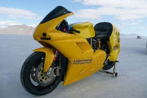 Electric motorcycle team sets landspeed record