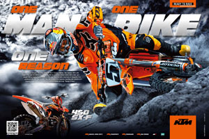 2012 KTM 450 SX-F Factory Edition and Ryan Dungey Wallpaper 1