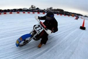 Team SMOG wins the First Annual Motorcycle Ice Racing