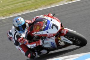 Carlos Checa wins the second World Superbike race at Phillip Island