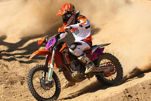 Mike Brown takes first in the moto