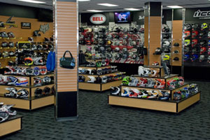 This 4,600 square-feet addition is entirely dedicated to the wide variety of helmets that Chaparral carries.