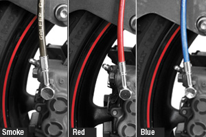 Galfer Colored Brake Lines are steel-braided lines available in 11 colors