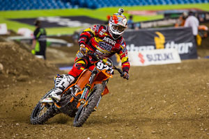 PJ Larsen suffered a bad crash during practice, and was unable to compete in the night show - Photo: Hoppenworld.com
