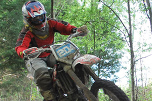 Mandi Mastin on her way to winning another AMA National Enduro and qualifying for her 10th ISDE.