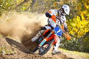 Maria Forsberg, the first factory KTM off-road women's racer 