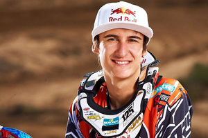 Marvin Musquin took his first photos on his #125 KTM 250 SX-F race machine