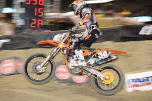 Marvin Musquin's smooth riding style and impressive lap times put him up front all night - Photo: Hoppenworld.com
