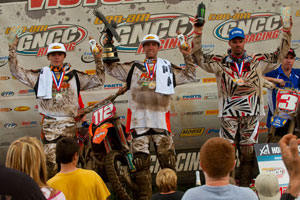 KTM takes top two spots on podium. Photography: Shan Moore
