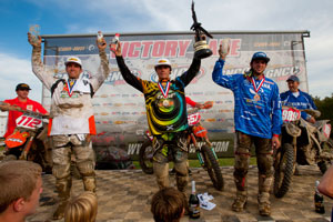 Kailub Russell earns his first GNCC XC1 Pro class victory. Photography: Shan Moore