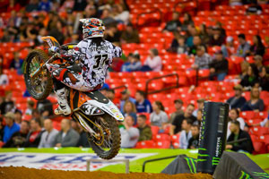 Malcolm Stewart had an unpleasant night as a crash kept him out of the main event - Photo: Hoppenworld.com