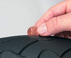 Remaining tread depth is an indicator that your tire is ready to be replaced