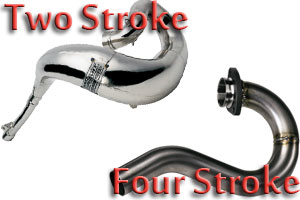 Two Stroke Head Pipe vs Four Stroke Head Pipe