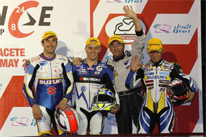 Suzuki Endurance Racing Team has finished third in the Albacete 8 Hours World Endurance Championship race